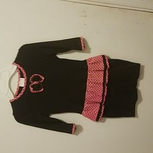 Black and pink girls dress